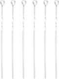 Merkloos BBQ Spiezen - 12 stuks - 45 cm - Metaal - Zilver