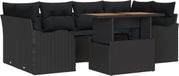 vidaXL Banc de jardin - Noir - Polyrotin