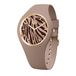 Ice-Watch ICE wild dameshorloge bruin/goudkleurig analoog quartz siliconen band 37 mm