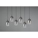 Trio Select Barret Suspension - 6 douilles E14 - Noir - 60 cm de diamètre