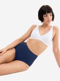 Sloggi Maxislip Originals Basic Vrouwen Blauw Combinatie Effen Katoen/Spandex 3 Stuks