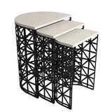 WELL HOME MOBILIARIO & DECORACIÓN Nesttafels, crèmekleurig, 46 x 62 x 33 cm
