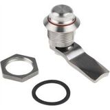 Rs Pro - Loquet hygiénique en acier inoxydable, déverrouillage clé plate (prix pour 1)