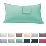 ECOMMERC3 Kussensloop, 105 cm, extra zacht en comfortabel, aquamarijn, gemaakt in Spanje, ademend, gemakkelijk te wassen