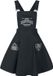 Hell Bunny Samara Pinafore Jurk Dames Zwart XS