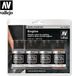 Vallejo Hobbyverf - 77604 Engine - Metal Color Set Verf set - 4x 32 ml