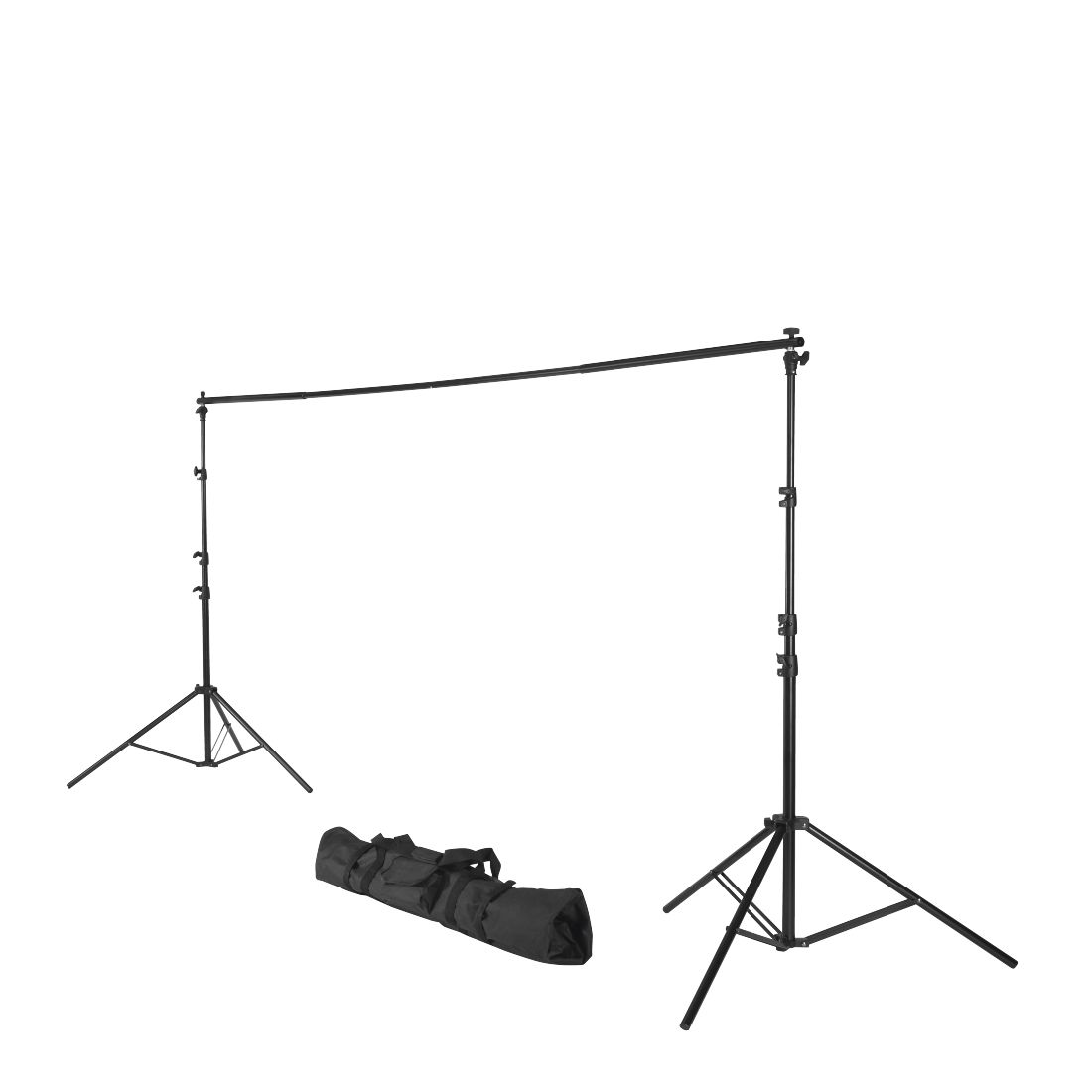 Hama Photo Backdrop Stand - Black - Aluminum - 158-295 cm