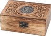Merkloos / Sans marque G. Wurm Gmbh + Co. Kg Sieradenkistje/opbergkistje - bewerkt hout - 15 x 10 x 6 cm - Vintage - Brocante opberg kistjes