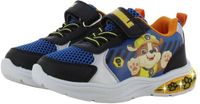 Leomil Paw Patrol - Schoenen voor jongens met lichtjes - Rubble Sneakers voor kinderen met klittenband - Lichtgevende kindersneaker - Maat 27 - Zwart