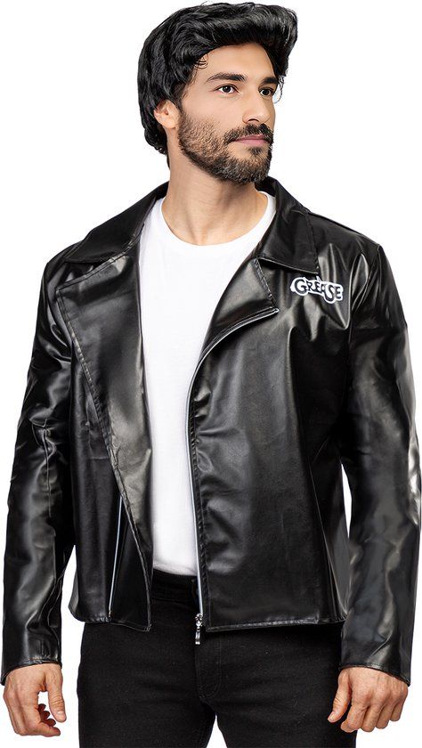 FUNIDELIA Jas T-Birds - Grease verkleedkleding voor mannen - Maat L - Zwart