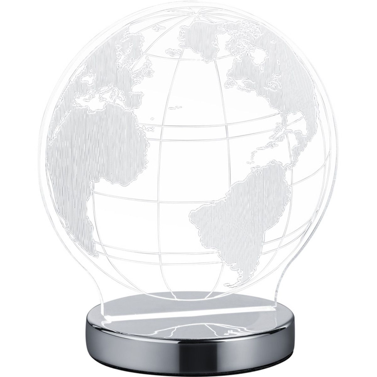 BES LED Trion Globin Tafellamp - 7W - 400lm - 4000K - Rond - Mat Chroom - Aluminium