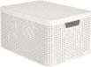 Curver Style Box Rattan L Opbergmand - 30L - Lichtgrijs