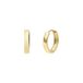 Lucardi Dames 14 karaat gouden oorringen 12,5mm