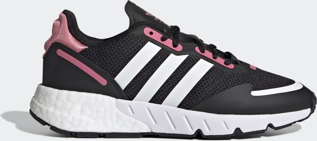 Adidas ZX 1K Boost W Dames Sneakers - Core Black/Ftwr White/Hazy Rose - Maat 38