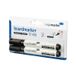 Legamaster Viltstift TZ100 whiteboard rond zwart 1.5-3mm 2st