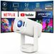 Projecteur intelligent portable, 1080P, HDR10, 4K, USB-C, mise au point automatique, Dolby Audio