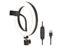 LOGILINK Smartphone-LED-ringlamp AA0151, Ø 20 cm, lichtregelaar