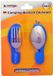 B Camping Germany Bahama Warenvertriebs Gmbh Reisbestek - 4-delige - Camping Bestek - Outdoor RVS Spork - Survival Mes / Vork / Lepel / Flesopener - Blauw