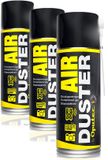 Oputec 3 x 400ml spray – air duster / drukluchtreiniger – toetsenbord reiniger met verlengstuk – Made in Germany