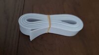HEMA Band elastiek wit 1,5 m x 2 cm - bandelastiek stevig maar zacht - 20 mm breed - vormvast en machinewasbaar