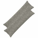 vidaXL Kussensloop 2 stuks Lichtgrijs Nep Konijnenbont 40 x 145 cm