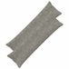 vidaXL Kussensloop 2 stuks Lichtgrijs Nep Konijnenbont 40 x 145 cm