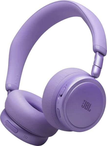 JBL Live 680NC Headset Bedraad en draadloos Hoofdband Oproepen/muziek USB Type-C Bluetooth Paars