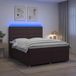 Maison Exclusive - Lit boxspring avec matelas marron foncé 140 x 200 cm tissu