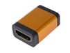 PremiumCord HDMI A naar HDMI A vrouwelijke naar vrouwelijke adapter koppeling 4K @ 60Hz Full HD 1080p kleur oranje