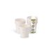 GREENBOX Organische papieren bekers, wegwerpservies, drinkbekers, composteerbare en biologisch afbreekbare bekers, witte, onbedrukte milieuvriendelijke koffiemok, 50 stuks, 50 ml