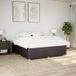 Maison Exclusive - Lit frame without mattress Dark brown 180x200 cm Fabric