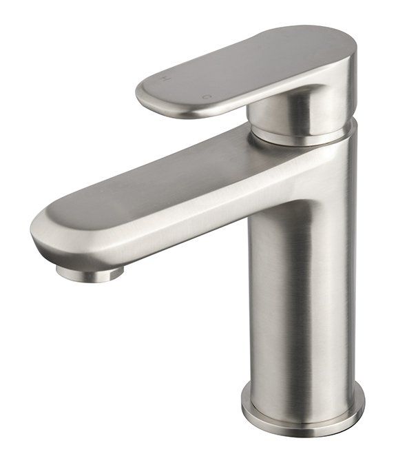 Wiesbaden Trop wastafelmengkraan geborsteld staal - rvs - 8719956087035