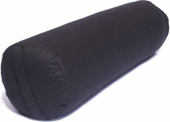 Yogi & Yogini naturals Bolster zwart rond 60x20 cm