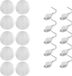 Lanterne de fête sphérique blanche de luxe, lot de 10, 35 cm, avec guirlandes lumineuses