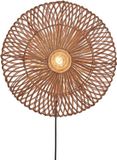 GOOD&MOJO Zanzibar Wandlamp - Rotan - Ø55cm - Bruin