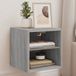 Maison Exclusive - Meuble TV mural avec éclairage LED, gris Sonoma, 30x28,5x30 cm