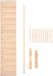 Shenzhen Haorui Industrial Technology Co., Ltd. Miniature Escalier 1:12 Main courante en bois DIY - Accessoires de maison de poupée Modèle d'étapes pour maison de poupée Décorations de paysage micro - Accoudoir gauche