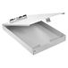 Amazon Basics Klembord met opbergvak, aluminium, 35,56 x 22,8 cm, standaard klem, zilver