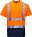 Portwest Tweekleuren T-shirt S378 - Oranje/Marine - M