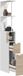 HOMCOM Armoire de salle de bain MDF 15x33x136,8cm Bois naturel