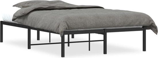 vidaXL Bedframe Metaal Zwart 120x200 cm