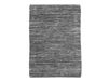 Tapis en cuir tressé gris clair 160x230