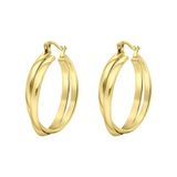 Lucardi Dames Goldplated oorbellen Zuria
