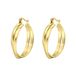 Lucardi Dames Goldplated oorbellen Zuria