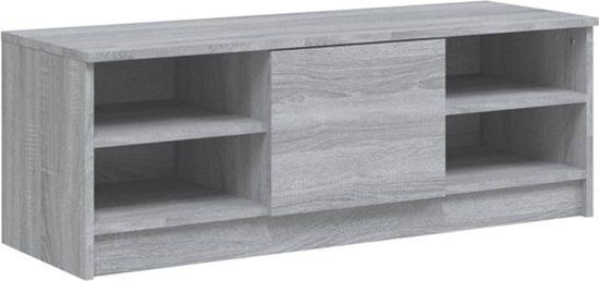 vidaXL Tv-meubel 102x35,5x36,5 cm bewerkt hout grijs sonoma eikenkleur