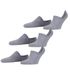 FALKE Cool Kick Onzichtbare sokken, uniseks, 3 paar, Grijs (Light Grey Melange 3775)