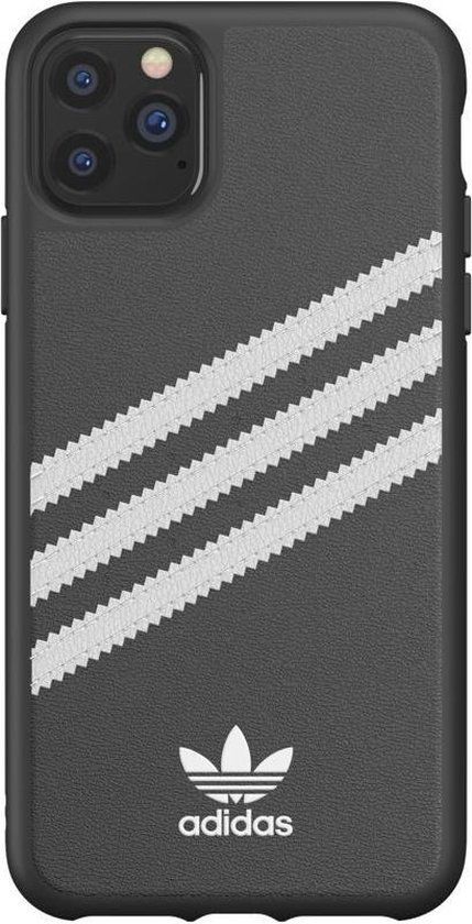 adidas Moulded Case PU PC en TPU logo hoesje voor iPhone 11 Pro Max - zwart