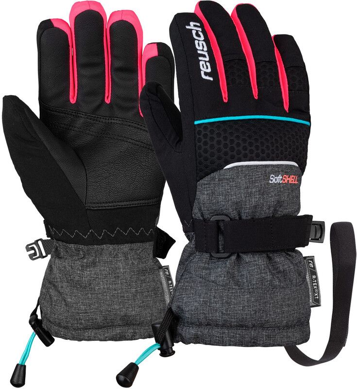 Reusch Connor R-TEX XT Kinderen Handschoenen - Zwart/Grijs - Maat 6 (10-12 Jaar)