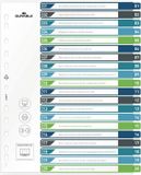 Durable Register DIN A4+ 1-20 Meerdere kleuren 20 tabbladen 679727