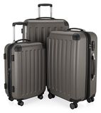 HAUPTSTADTKOFFER - Spree 3-delige kofferset 4 dubbele wielen, trolley-set, uitbreidbare reiskoffer, (S, M & L), Grafiet